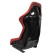 Sports seat 'BS1' - Red Artificial Leather - Fixed polyester backrest - incl. slides, Thumbnail 2