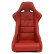 Sports seat 'BS1' - Red Artificial Leather - Fixed polyester backrest - incl. slides, Thumbnail 3