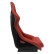 Sports seat 'BS1' - Red Artificial Leather - Fixed polyester backrest - incl. slides, Thumbnail 4