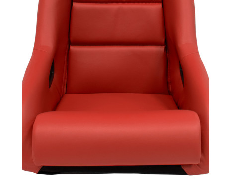 Sports seat 'BS1' - Red Artificial Leather - Fixed polyester backrest - incl. slides, Image 5