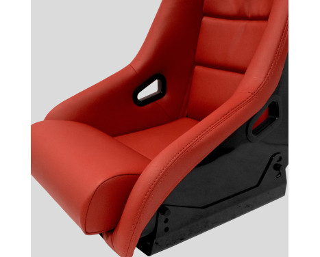 Sports seat 'BS1' - Red Artificial Leather - Fixed polyester backrest - incl. slides, Image 6