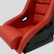 Sports seat 'BS1' - Red Artificial Leather - Fixed polyester backrest - incl. slides, Thumbnail 6