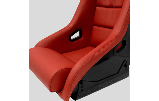 Sports seat 'BS1' - Red Artificial Leather - Fixed polyester backrest - incl. slides, Image 6