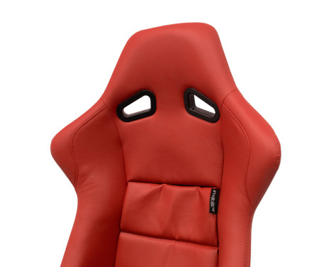 Sports seat 'BS1' - Red Artificial Leather - Fixed polyester backrest - incl. slides, Image 7