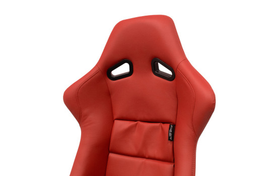 Sports seat 'BS1' - Red Artificial Leather - Fixed polyester backrest - incl. slides, Image 7