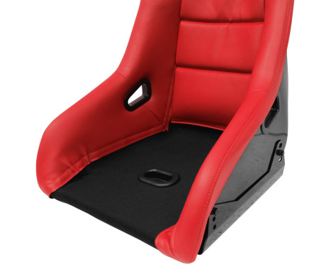 Sports seat 'BS1' - Red Artificial Leather - Fixed polyester backrest - incl. slides, Image 8