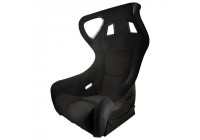 Sports seat 'BS6' - Black - Fixed polyester back - Incl. Slides
