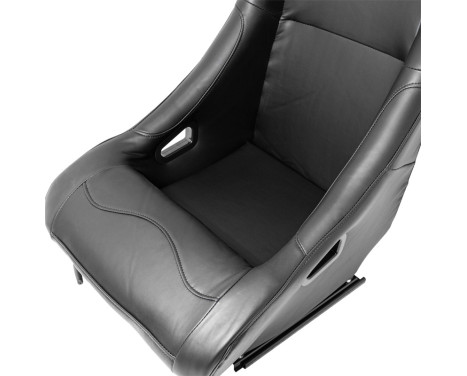 Sports seat 'BW' - Black Artificial leather - Fixed backrest - incl. slides, Image 8