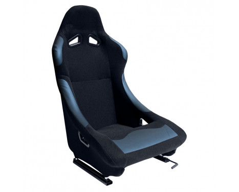 Sports seat 'BW' - Black - Fixed backrest - incl. slides