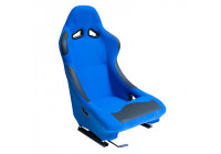 Sports seat 'BW' - Blue - Fixed backrest - incl. slides