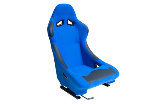 Sports seat 'BW' - Blue - Fixed backrest - incl. slides