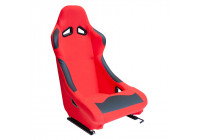 Sports seat 'BW' - Red - Fixed backrest - incl. slides