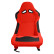 Sports seat 'BW' - Red - Fixed backrest - incl. slides, Thumbnail 3