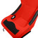 Sports seat 'BW' - Red - Fixed backrest - incl. slides, Thumbnail 8
