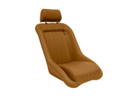 Sports seat 'Classic' - Beige Artificial leather - Fixed backrest + Headrest - incl. sleds