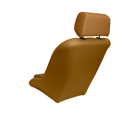 Sports seat 'Classic' - Beige Artificial leather - Fixed backrest + Headrest - incl. sleds, Image 2