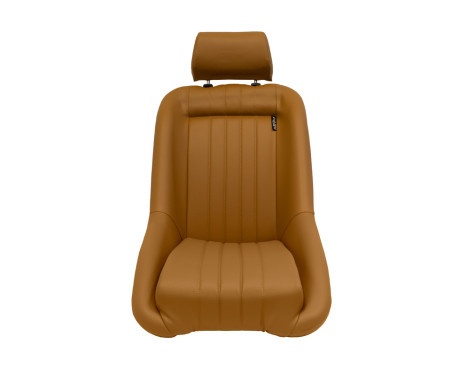 Sports seat 'Classic' - Beige Artificial leather - Fixed backrest + Headrest - incl. sleds, Image 3