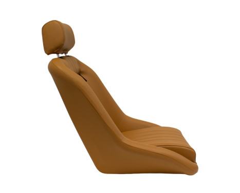 Sports seat 'Classic' - Beige Artificial leather - Fixed backrest + Headrest - incl. sleds, Image 4