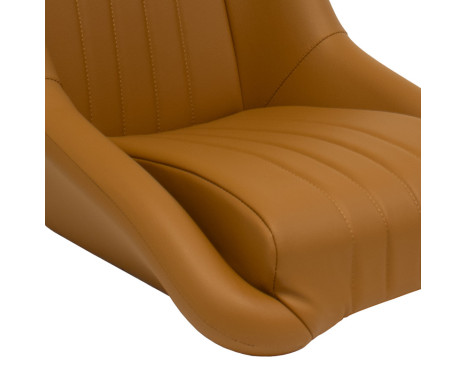 Sports seat 'Classic' - Beige Artificial leather - Fixed backrest + Headrest - incl. sleds, Image 5