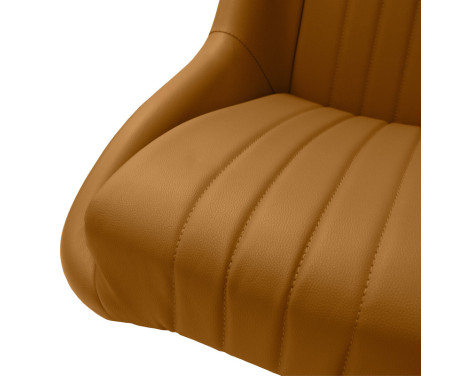 Sports seat 'Classic' - Beige Artificial leather - Fixed backrest + Headrest - incl. sleds, Image 6