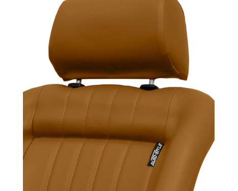 Sports seat 'Classic' - Beige Artificial leather - Fixed backrest + Headrest - incl. sleds, Image 7