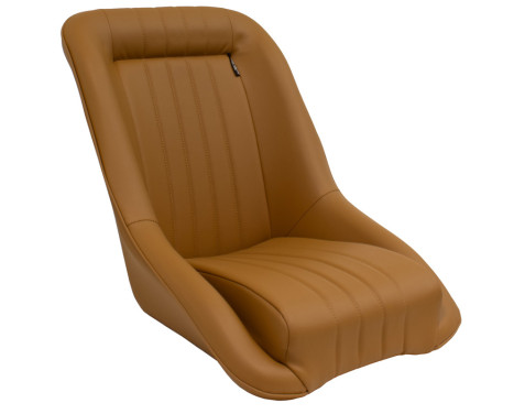 Sports seat 'Classic' - Beige Artificial leather - Fixed backrest - incl. sleds