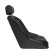 Sports seat 'Classic' - Black Artificial leather - Fixed backrest + Headrest - Incl. Slides, Thumbnail 2