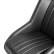 Sports seat 'Classic' - Black Artificial leather - Fixed backrest + Headrest - Incl. Slides, Thumbnail 5
