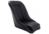 Sports seat 'Classic' - Black Artificial leather - Fixed backrest - incl. slides