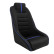 Sports seat 'Classic RS' - Black/Blue - Fixed backrest + Integrated headrest - incl. sled