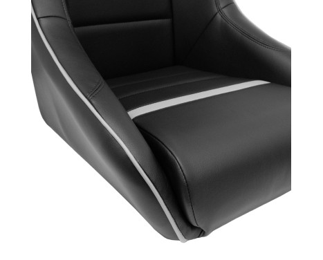 Sports seat 'Classic RS' - Black/Gray Artificial leather - Fixed backrest + Integrated headrest -, Image 5