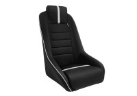 Sports seat 'Classic RS' - Black/Grey - Fixed backrest + Integrated headrest - incl. sled