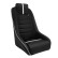 Sports seat 'Classic RS' - Black/Grey - Fixed backrest + Integrated headrest - incl. sled