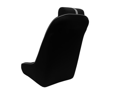 Sports seat 'Classic RS' - Black/Grey - Fixed backrest + Integrated headrest - incl. sled, Image 2