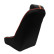 Sports seat 'Classic RS' - Black/Red - Fixed backrest + Integrated headrest - incl. sleds, Thumbnail 2