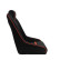 Sports seat 'Classic RS' - Black/Red - Fixed backrest + Integrated headrest - incl. sleds, Thumbnail 4