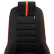 Sports seat 'Classic RS' - Black/Red - Fixed backrest + Integrated headrest - incl. sleds, Thumbnail 8