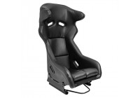 Sports seat 'FS' - Black Artificial leather - Fixed polyester backrest - incl. slides