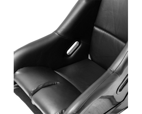 Sports seat 'FS' - Black Artificial leather - Fixed polyester backrest - incl. slides, Image 5