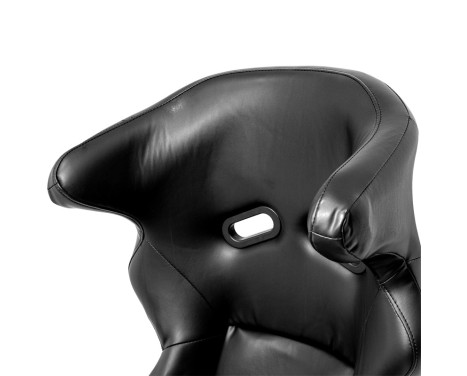 Sports seat 'FS' - Black Artificial leather - Fixed polyester backrest - incl. slides, Image 6