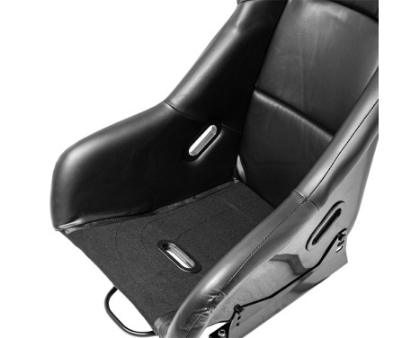 Sports seat 'FS' - Black Artificial leather - Fixed polyester backrest - incl. slides, Image 8