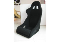 Sports seat 'K12 Wide' - Black - Fixed back - Incl. Slides
