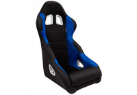 Sports seat 'K5' - Black/Blue - Fixed backrest - incl. slides