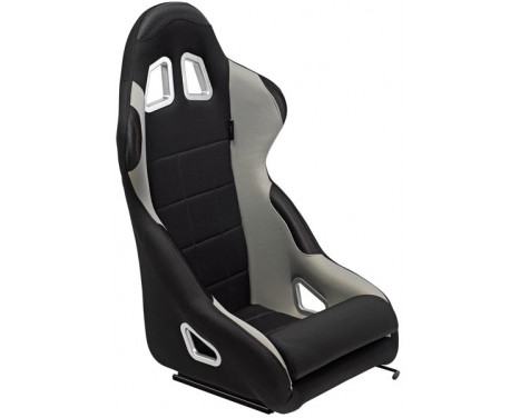 Sports seat 'K5' - Black/Grey - Fixed backrest - incl. slides