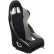 Sports seat 'K5' - Black/Grey - Fixed backrest - incl. slides