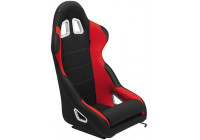 Sports seat 'K5' - Black/Red - Fixed backrest - incl. slides