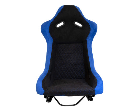 Sports seat 'LV' - Black/Blue - Fixed polyester backrest - incl. slides, Image 3