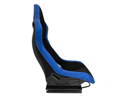 Sports seat 'LV' - Black/Blue - Fixed polyester backrest - incl. slides, Image 4