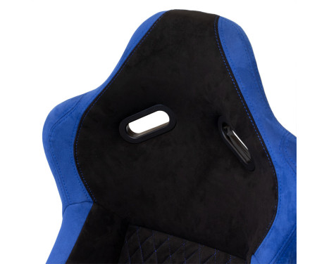 Sports seat 'LV' - Black/Blue - Fixed polyester backrest - incl. slides, Image 6