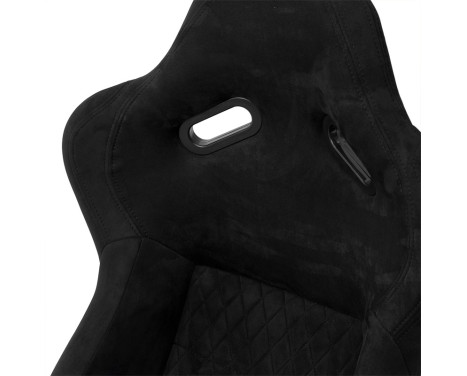Sports seat 'LV' - Black - Fixed polyester backrest - incl. slides, Image 6